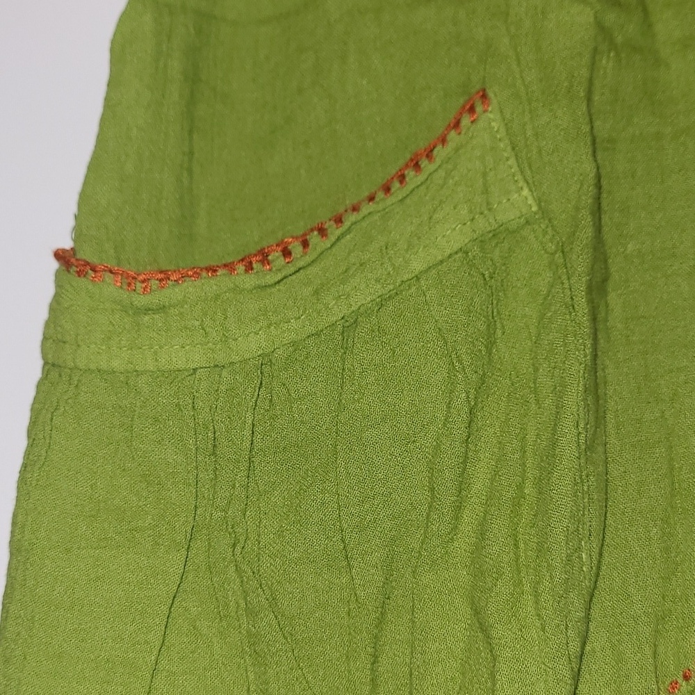 Vintage Tiebetan Arts Boho Relaxed Blouse Size Medium - Picture 5 of 8